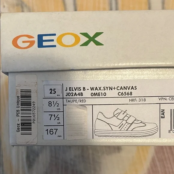 Geox Kids' Sneakers in Brown and Red - Picture 4 of 5